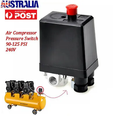 Air Compressor Pressure Switch Control Valve Replacement Parts 90-125 PSI 240V • $20.98