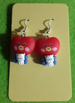 Novelty Cute BT21 BTS Inspired Earrings Korea Asia K Pop TATA • £3.99