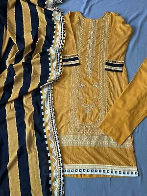 💯ORIGINAL DESIGNER Eid Suit Stitched Sana Safinaz Mariab Khaadi Baroque Lawn • £30