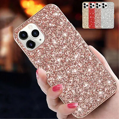 $6.99 • Buy For IPhone 14 13 12 11 Pro Max XS XR 8 7 Bling Glitter TPU Shockproof Case Cover