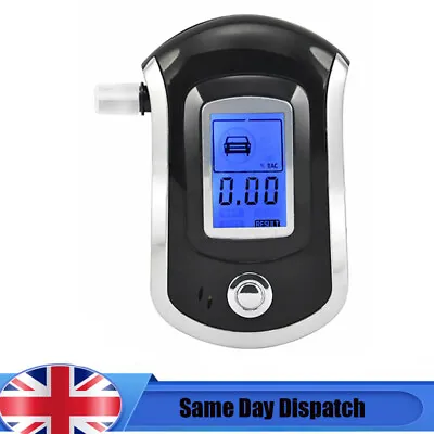 £9.99 • Buy UK Police Digital Breath Alcohol Analyzer Tester LCD Breathalyzer Test Detector