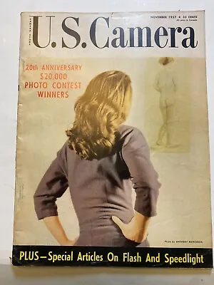 1957 US Camera Magazine Marilyn Monroe Pinup Girl Beach Model Vintage Hollywood • $24.99