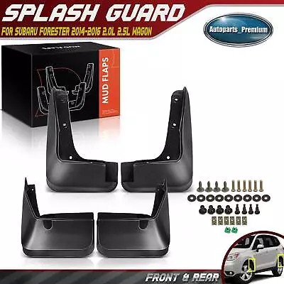 New Splash Guards Mud Flaps For Subaru Forester Wagon 2014-2018 Front Rear Sets • $28.47