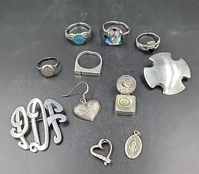 Mixed Lot Of Vintage Sterling Silver Jewelry - Some Retail Pieces - 53 Grams • $83.91