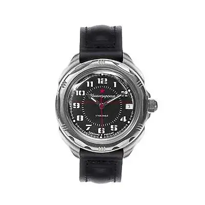 Vostok Komandirskie 216186 Black Mechanical Military Watch - USA SELLER • $74.95