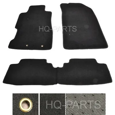 Fit For 01-05 Civic 2 / 4 Door Or 02-05 Civic Si Black Nylon Floor Mats 3 Pieces • $46.88