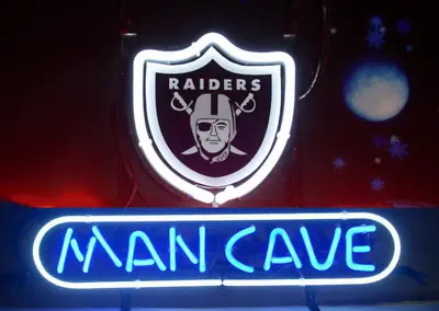 New Las Vegas Raiders Man Cave Neon Light Sign 14 X10  Decor Lamp Bar Display • $80.63