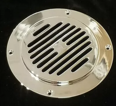 £22.99 • Buy Chrome Brass Cast Ceiling Vent, 6  Slotted Circular Mushroom Vent Cover Grill