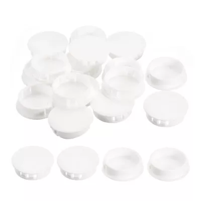 16Pcs 1-3/8  Plastic Hole Plugs Panel Flush Type Knockout Locking Plugs White • $8.26