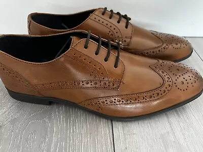 River Island Brogue Shoes In Tan Size 8 UK New No Box • £20