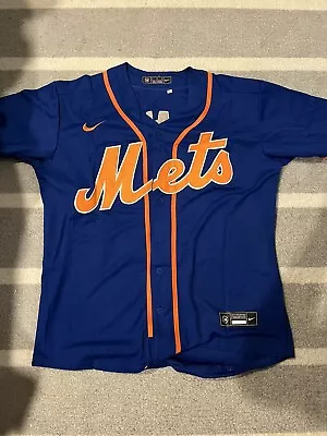 Justin Verlander New York Mets Blue Jersey Mens Large • $25