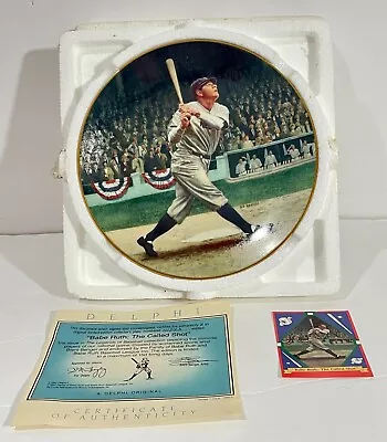 Babe Ruth The Called Shot Delphi Bradford Exchange Collector Plate W/ Card COA • $10.39
