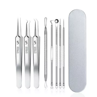 $13.97 • Buy Salon Deep Cleaner Acne Needle Pimple Remover Cell Clip Blackhead Tweezers