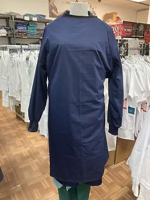 PPE Medical Laboratory Surgical Isolation Gown Washable/reusable Navy Blue Color • $27.99