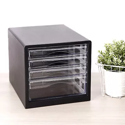 DELI A4 4-Drawer Desktop File Document Cabinet Storage Organisor High Quality • $41.36