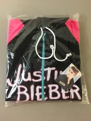 New & Sealed Official Justin Bieber Juniors Zip Up Hoodie Authentic Sweatshirt • $21.99