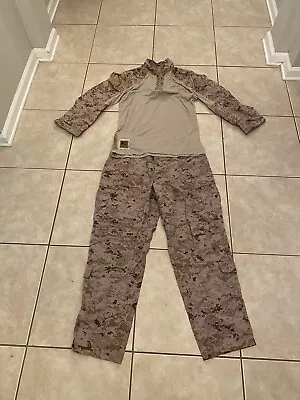 USMC MARPAT Desert Frog Shirt And Pants (L-R) • $110