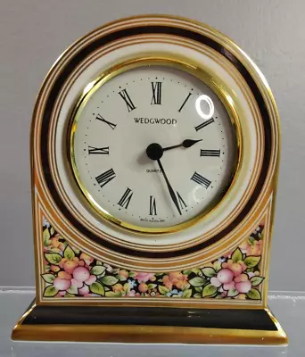 1992 Wedgwood Bone China  Clio  Mantle Desk Top Dome Clock 4 5/8  Tall • $67.92