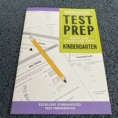 Kindergarten Math & Language Arts Test Prep Workbook New • $7.90