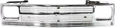 Grille For 91-93 Chevrolet S10 91-94 S10 Blazer Chrome Plastic • $163.89