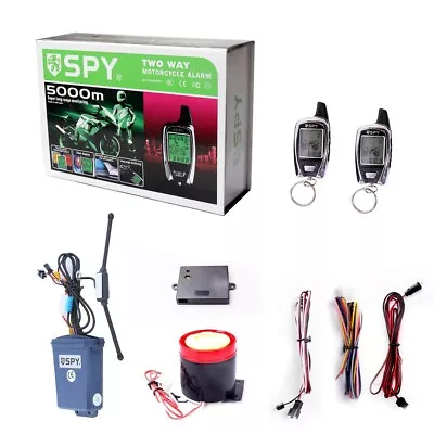 Spy 5000 Motorbike Motorcycle Alarm & Immobiliser 2 Way Lcd Pager Remote Start • $80.88