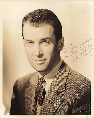 Jimmy Stewart Super Rare Original Autograph Hand Signed Signature Photo • $499.99