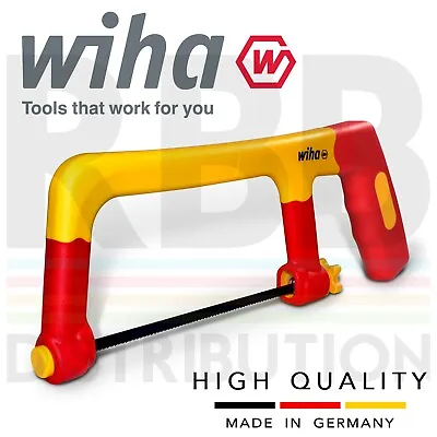 Wiha Hacksaw Insulated Electrician 1000v VDE 150mm Blade Ergonomic Handle 431125 • £44