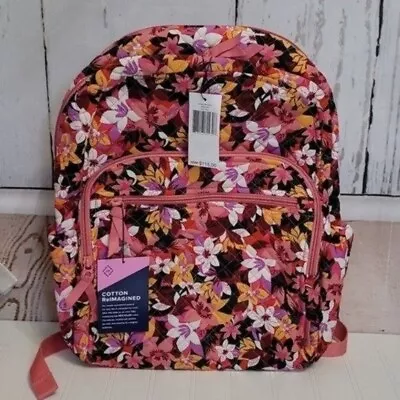 Vera Bradley Campus Backpack Rosa Floral NWT • $54.95