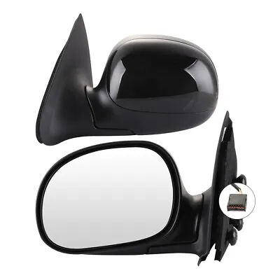 For 1997-2004 Ford F150 F-250 Pair Power Manual Fold Mirrors Black Side View • $58.99