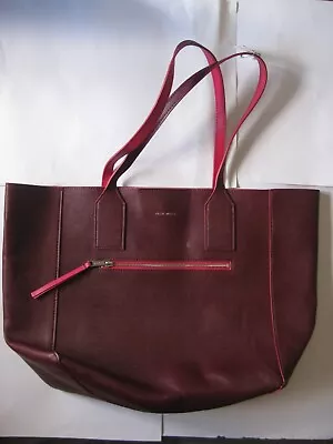 JACK WILLS Rothlay Tote Bag Burgundy NEW • £29.99