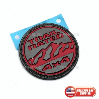 $18.95 • Buy JEEP WRANGLER JL RUBICON Red Trail Rated Fender Badge NEW MOPAR