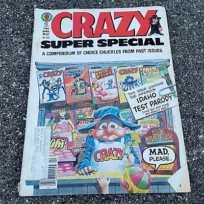 Crazy Super Special Magazine April 1980 Vol. No. 61 Idaho Test Parody Marvel • $12.97