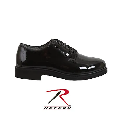 Rothco 5055 Uniform Hi-Gloss Oxford Dress Shoe - Black • $51.99
