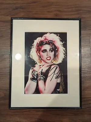 Madonna Signed Autograph 8x10 Picture Photo In Black Frame Music Rock Pop • $249.99
