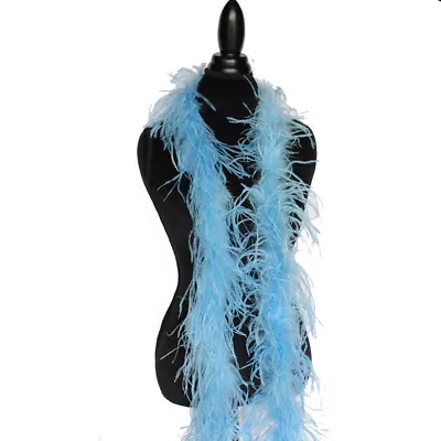$45.95 • Buy Periwinkle 1ply Ostrich Feather Boa Scarf Prom Halloween Costumes Dance Decor