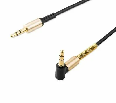 Professional High Quality Gold AUX Cable Jack To Jack Lead IPod IPhone 5 5S 6 6S • £4