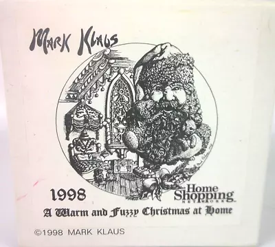 A Warm Fuzzy Christmas Ornament 1998 Mark Klaus 2 Sided Numbered Santa Vintage • $21.99