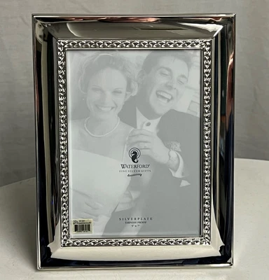 $98.99 • Buy Waterford 5 X 7 Powerscourt Picture Frame Silverplated W1057 Tarnish Proof W/box