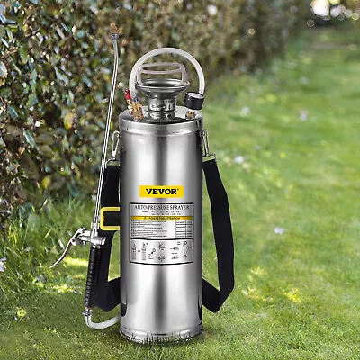 VEVOR 3 Gal/10L Garden Pressure Sprayer Portable Hand Pump Weed Watering Sprayer • £46.43