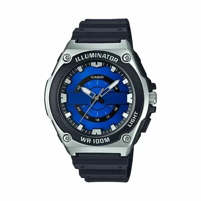 Casio MWC100H-2A2V  Men's Black Resin Band 100 Meter WR Illuminator • $22.50