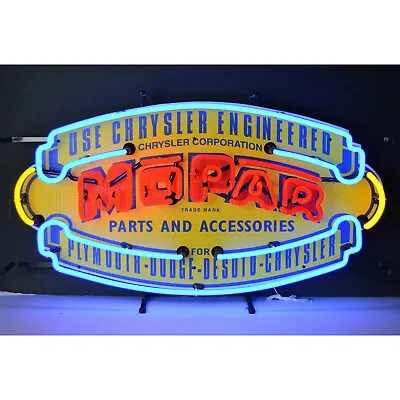 Mopar Neon Sign Hemi Wall Lamp Light Chrysler Dodge 426 Parts And Accessories • $384.99