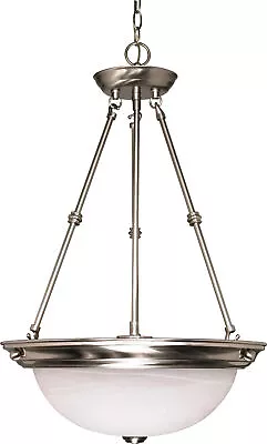 Nuvo Lighting 60/3187 Nickel 3-Light 15 W Pendant • $52.80