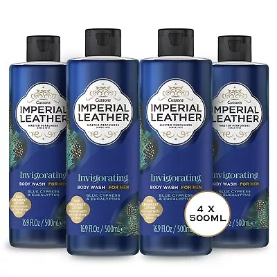 Imperial Leather Invigorating Shower Gel Blue Cypress & Eucalyptus 4 X 500ml • £8.65