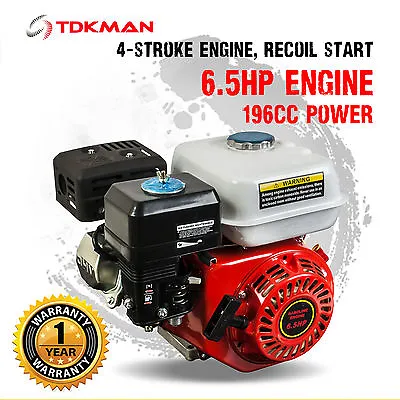 6.5HP Petrol Stationary Engine Motor 4-Stroke OHV 19mm Horizontal Shaft Replace • $219.98