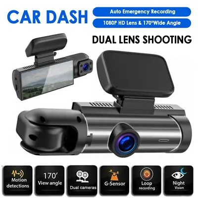$45.50 • Buy HD 1080P Car Dual Lens Dash Cam Front/Inside Video Recorder Camera DVR G-sensor