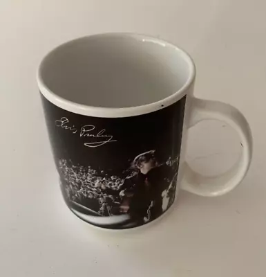 Elvis Signature Photo Cup Mug Wertheimer 1956 Russwood Stadium Concert 1997 • $12.95