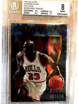 1995-96 Ultra Scoring Kings Hot Pack #4 Michael Jordan Bgs 8 Nm-mt • $135