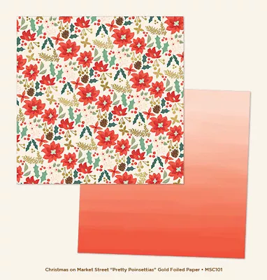 6 Sheets! My Mind's Eye Christmas On Market 12X12 Double-Sided Scrapbook Paper • $5.95