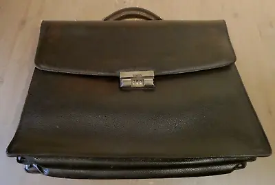 Bally Burgundy Leather Briefcase Attaché Case Laptop Bag Document Travel Case • $79.99