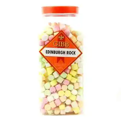 Gibb Edinburgh Rock Traditional Old Fashioned Sweets Gibbs Retro 100g-1Kg • £4.68